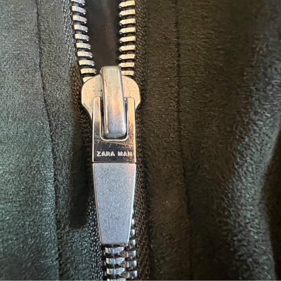 Zara Man Bomber Jacket size M color charcoal black - Picture 3 of 12